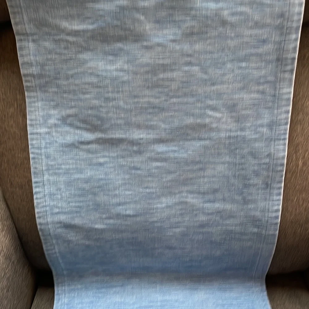 Crate & Barrel Lamont Runner in Light Blue